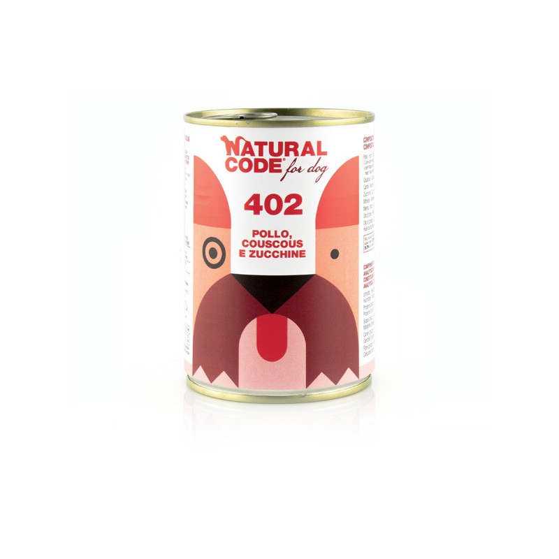 CANE NATURAL CODE 400GR 402 POLLO/COUS/ZUCCA CANE NATURAL CODE 400GR 402 POLLO/COUS/ZUCCA