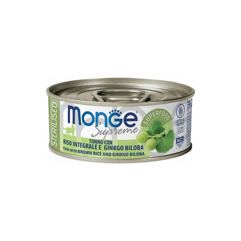 CAT MONGE SUPREME 80GR STER. TONN/RIS GINKO MONGE Monge