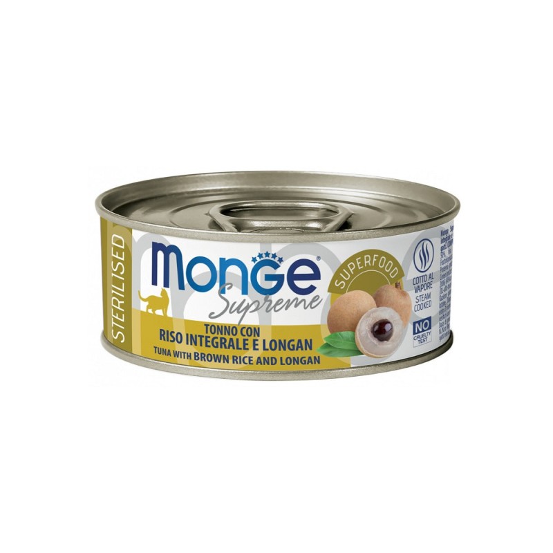 CAT MONGE SUPREME 80GR STER. TONN/RIS LONGAN MONGE Monge