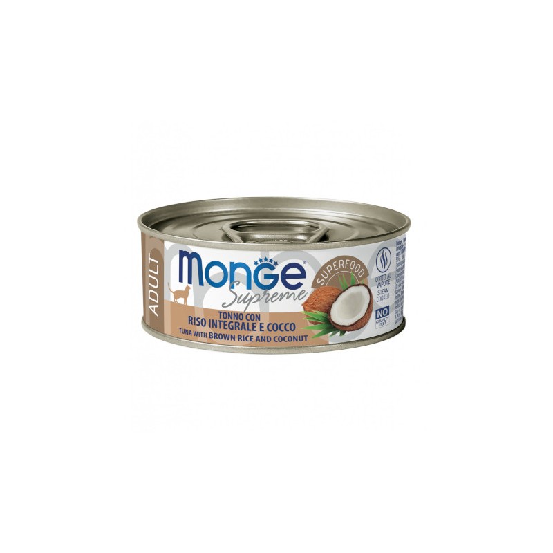 CAT MONGE SUPREME 80GR ADULT TONNO/RIS COCCO MONGE Monge