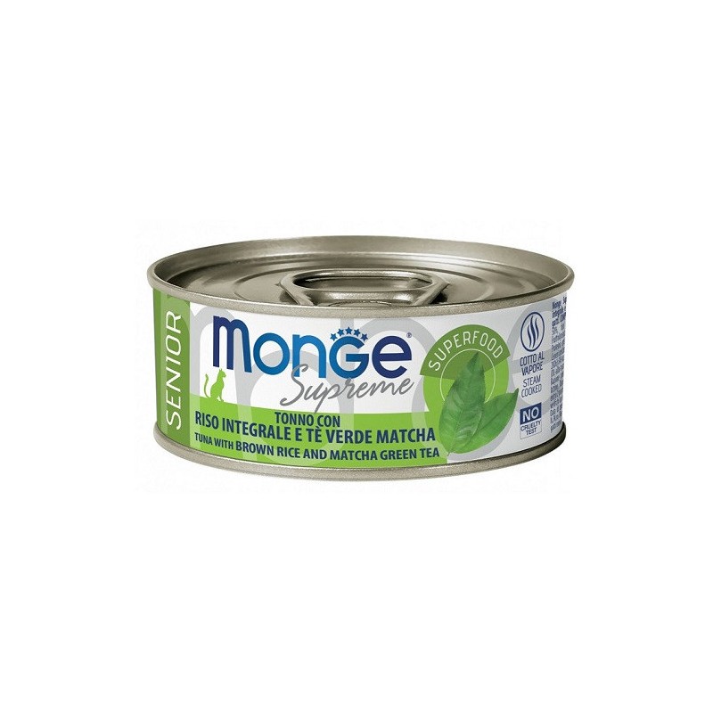 CAT MONGE SUPREME 80GR SENIOR TONN/R MATCHA MONGE Monge