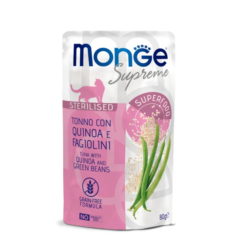 CAT MONGE SUPREME BUSTA 80GR STER TONN/QUI/FA MONGE Monge