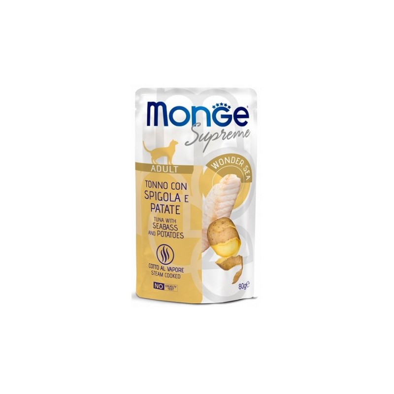 CAT MONGE SUPREME BUSTA 80GR ADULT TONN/SPIG/PAT MONGE Monge