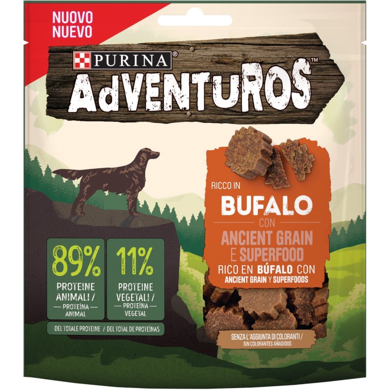 CANE SNACK ADVENTUROS ALTO CONTENUTO 120GR BUFALO CANE SNACK ADVENTUROS ALTO CONTENUTO 120GR BUFALO