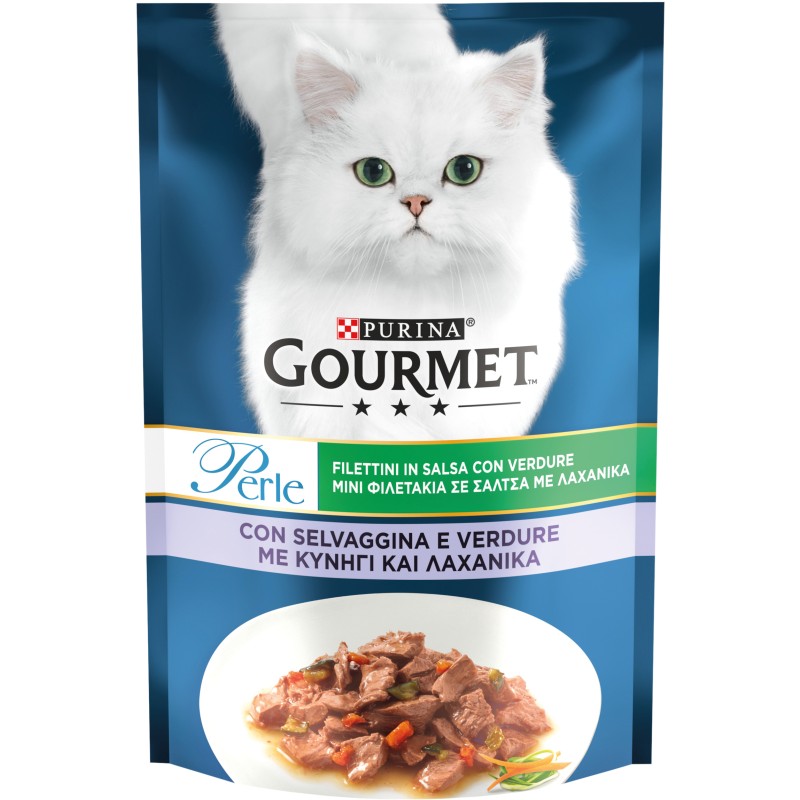 GATTO GOURMET PERLE 85G BUSTE SELVAGGINA VERDURE GATTO GOURMET PERLE 85G BUSTE SELVAGGINA VERDURE