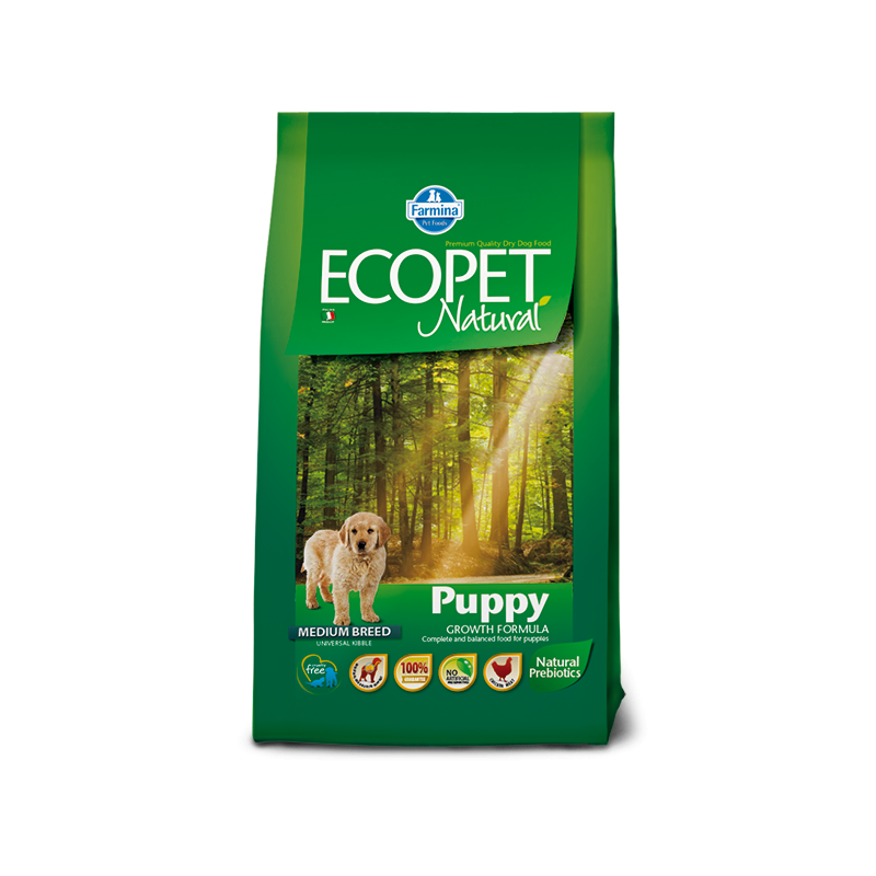 CANE FARMINA ECOPET NATURAL PUPPY 12KG MED POLLO