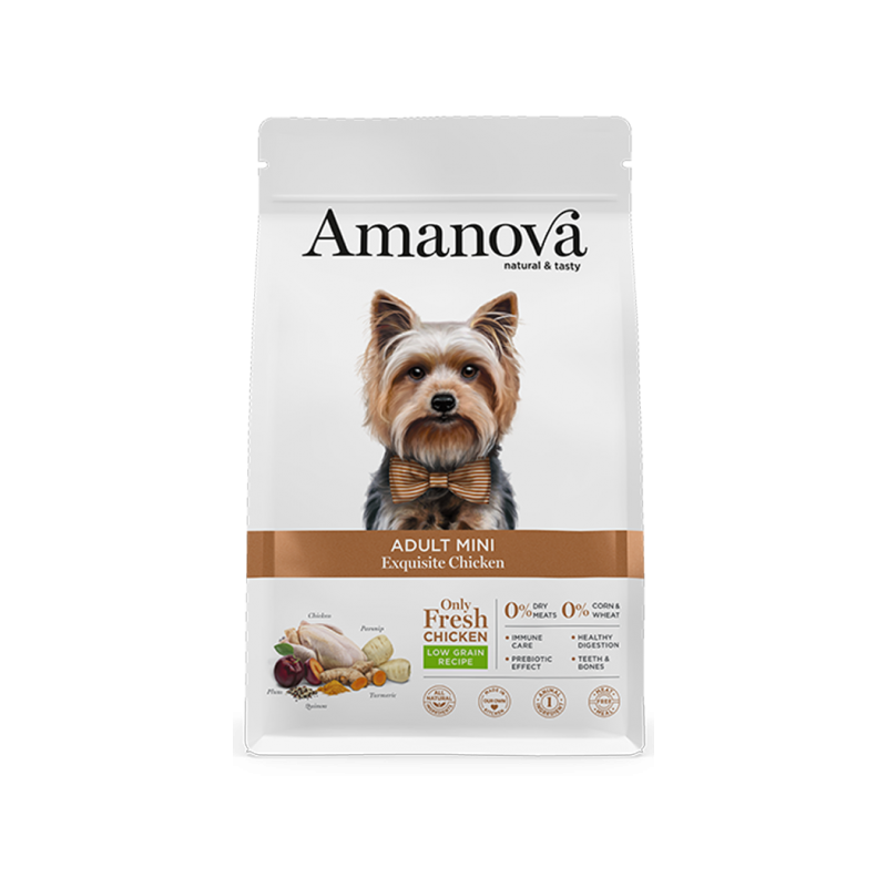 CANE AMANOVA EXQUISITE ADULT MINI 2KG POLLO