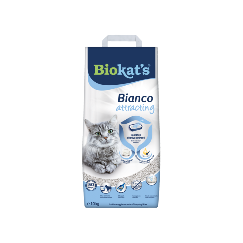 LETTIERA BIOKAT'S BIANCO ATTRACTING 10KG