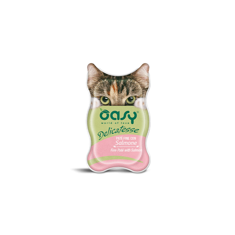 CAT OASY DELICATESSE 85GR PATE SALMONE OASY Oasy
