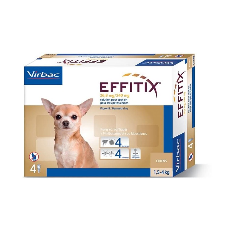 ANTIPARASSITARIO VIRBAC EFFITIX 1.5-4KG TOY 1 FIALA VIRBAC Antiparassitari