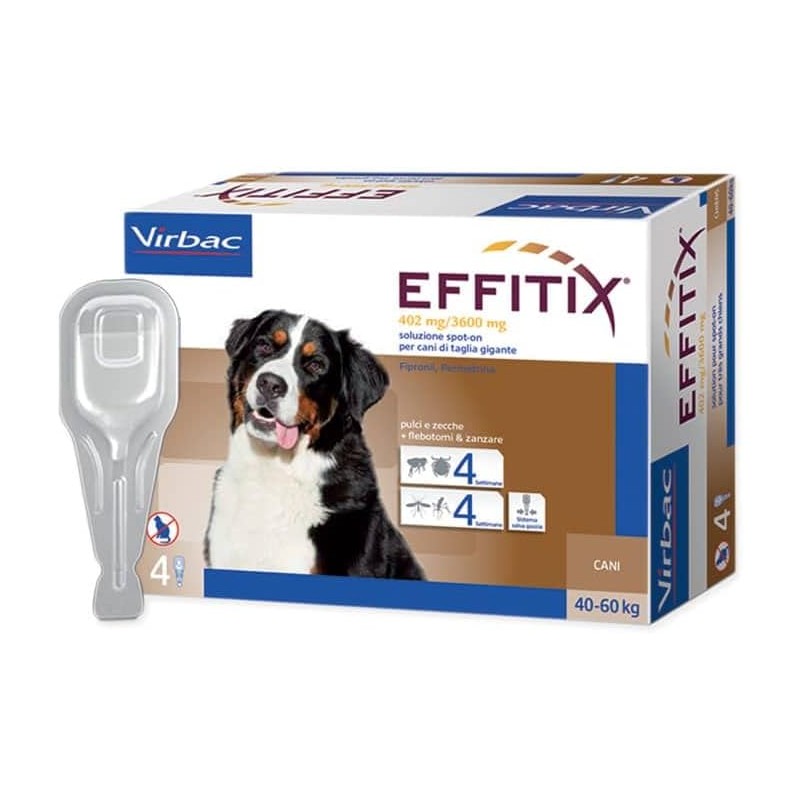 ANTIP VIRBAC EFFITIX 40-60KG XL 1 FIALA VIRBAC Antiparassitari