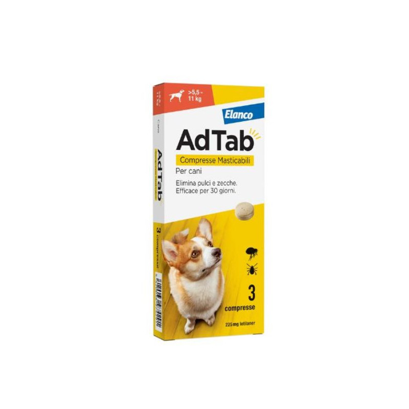 ADTAB COMPRESSE MASTICABILI PER CANI 5,5 - 11 KG