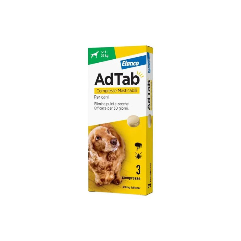 ADTAB COMPRESSE MASTICABILI PER CANI 11 - 22 KG