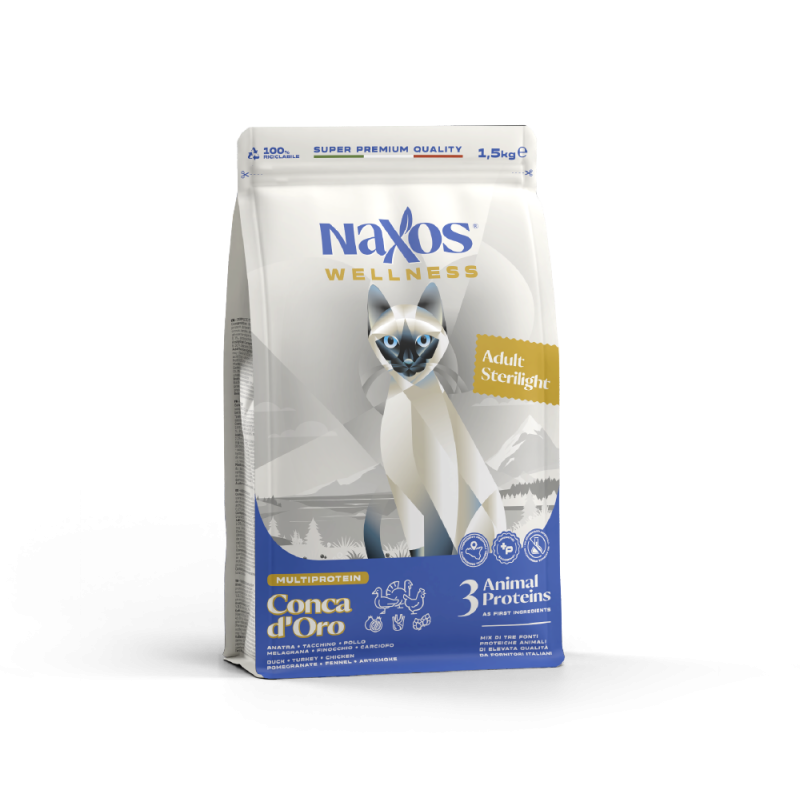 GATTO NAXOS WELLNES STERILIGHT 1.5KG CONCA D ORO