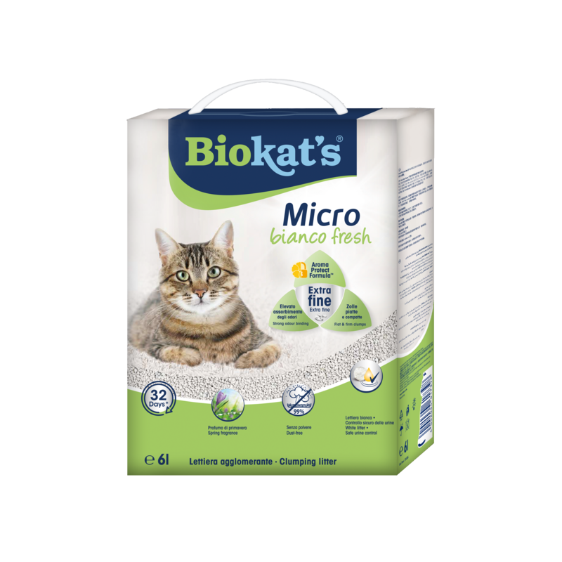 LETTIERA BIOKAT'S MICRO BIANCO FRESH 6LT