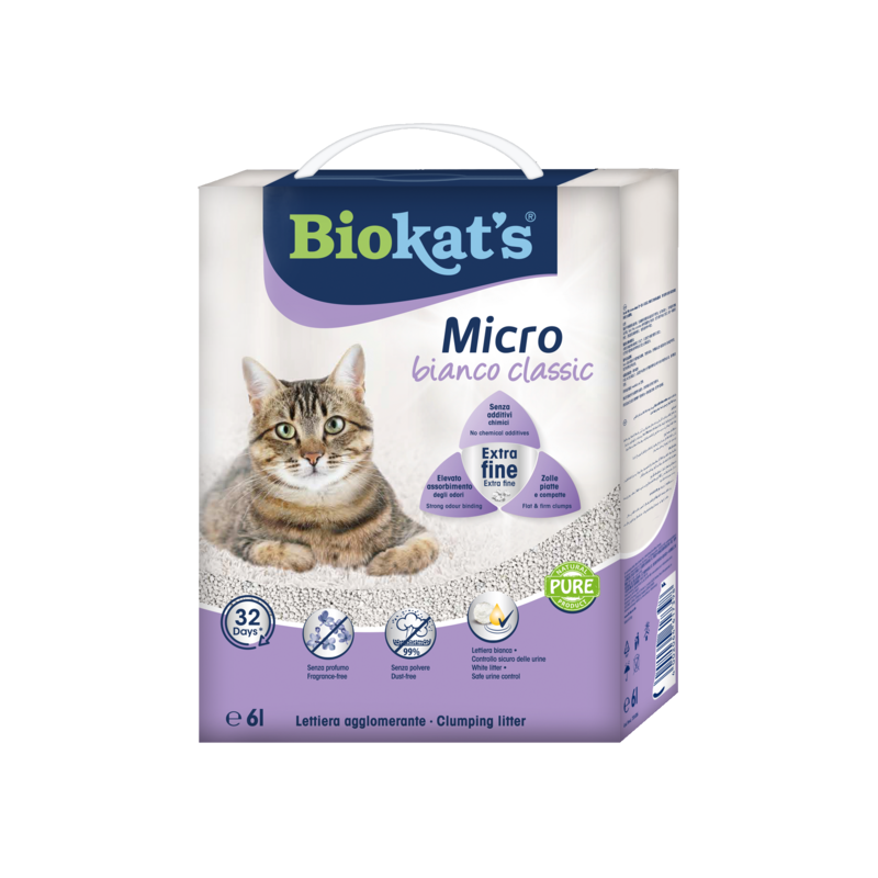 LETTIERA BIOKAT'S BIANCO MICRO 6LT