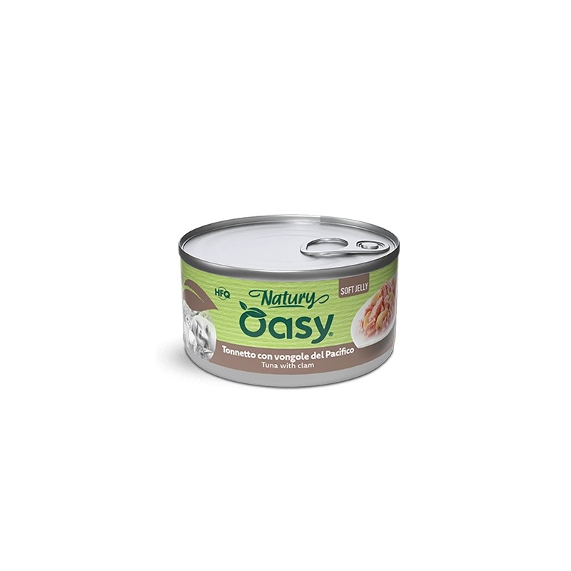 GATTO OASY NATURY 150GR SOFT JELLY TONNETTO VONGOLE OASY Umido