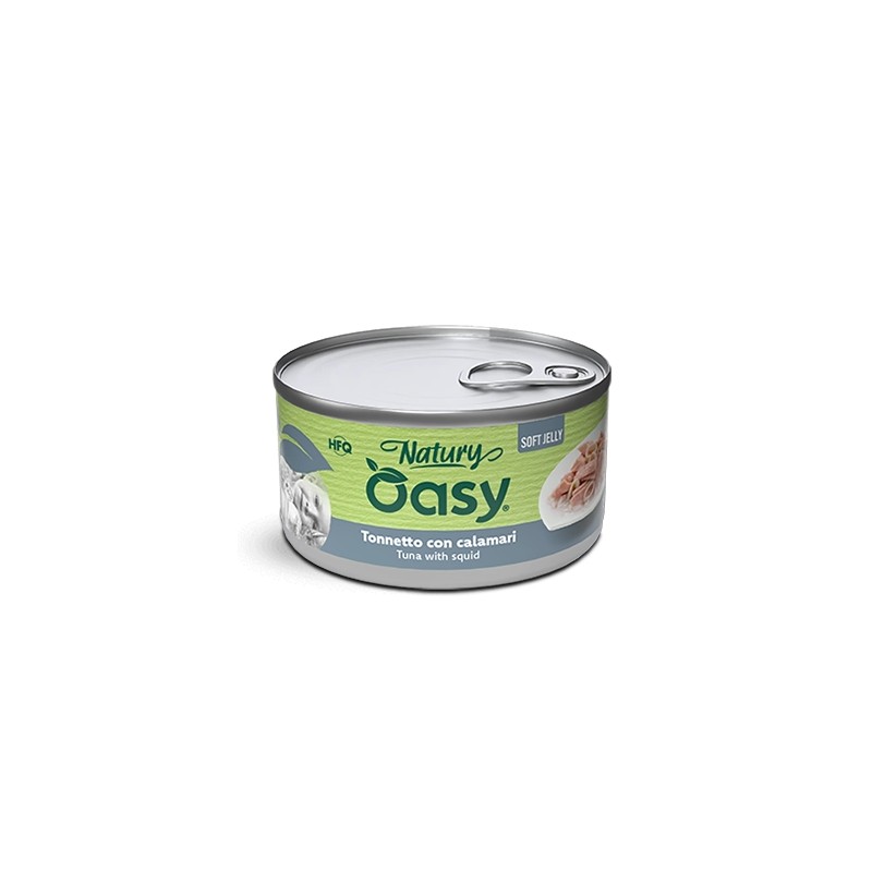 GATTO OASY NATURY 85GR SOFT JELLY TONNETTO CALAMARI OASY Umido