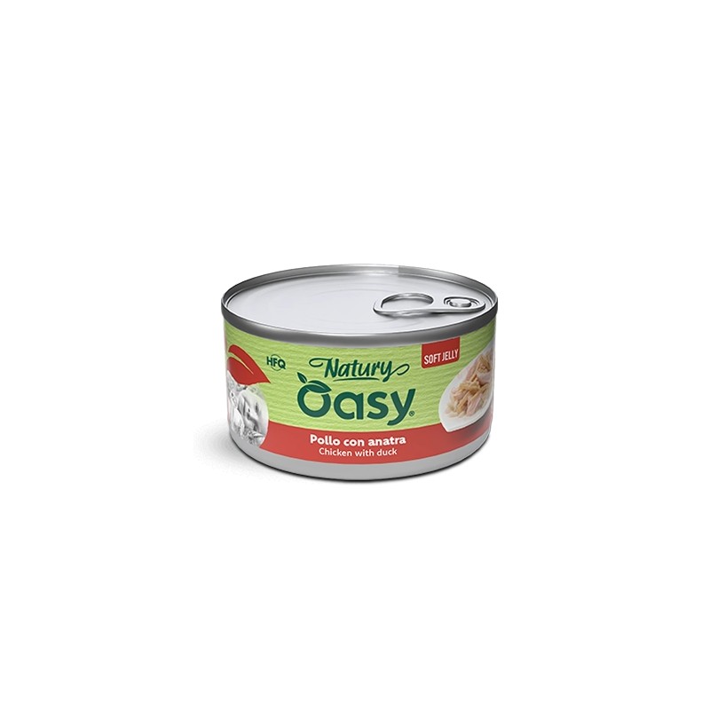 GATTO OASY NATURY 150GR SOFT JELLY POLLO ANATRA OASY Umido
