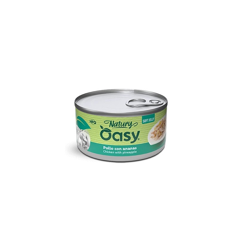 GATTO OASY NATURY 150GR SOFT JELLY POLLO ANANAS OASY Umido