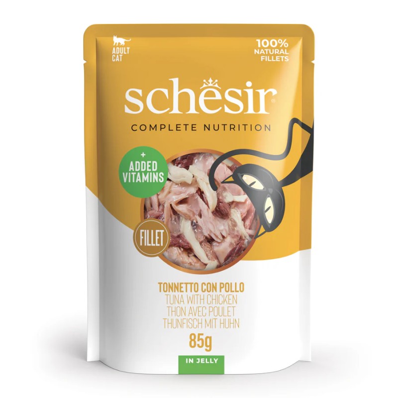 GATTO SCHESIR 85GR BUSTA TONNO POLLO